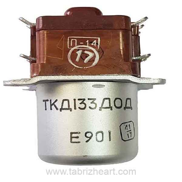 کنتاکتور ТКД133ДОД (رله روسی) الکترومغناطیسی، سوئیچینگ سه مداره، با سیم پیچی طراحی شده برای اتصال به شبکه DC با ولتاژ نامی 27 ولت است.